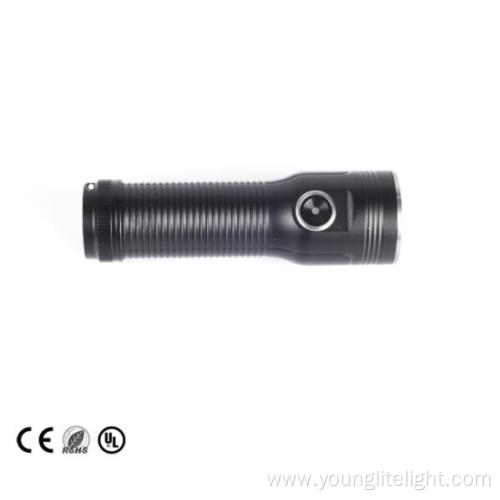Aluminum LED Manual Mini High Power Rechargeable Flashlight